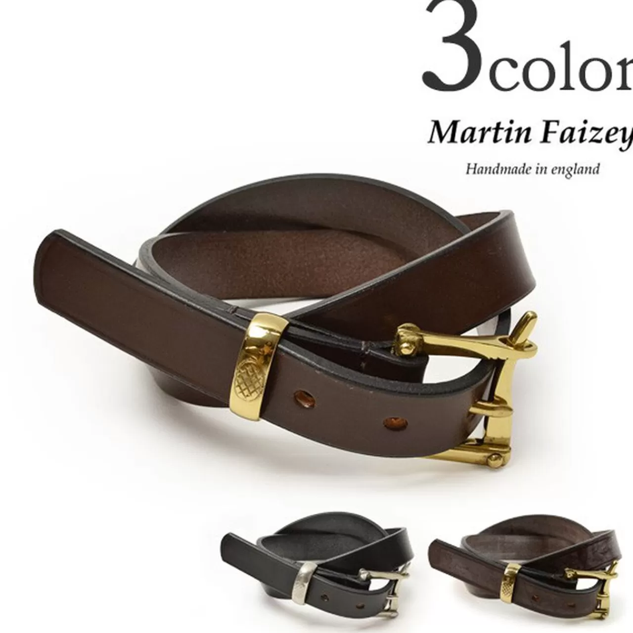 MARTIN FAIZEY Belt>1.0" (25Mm) Quick Release Leather Belt