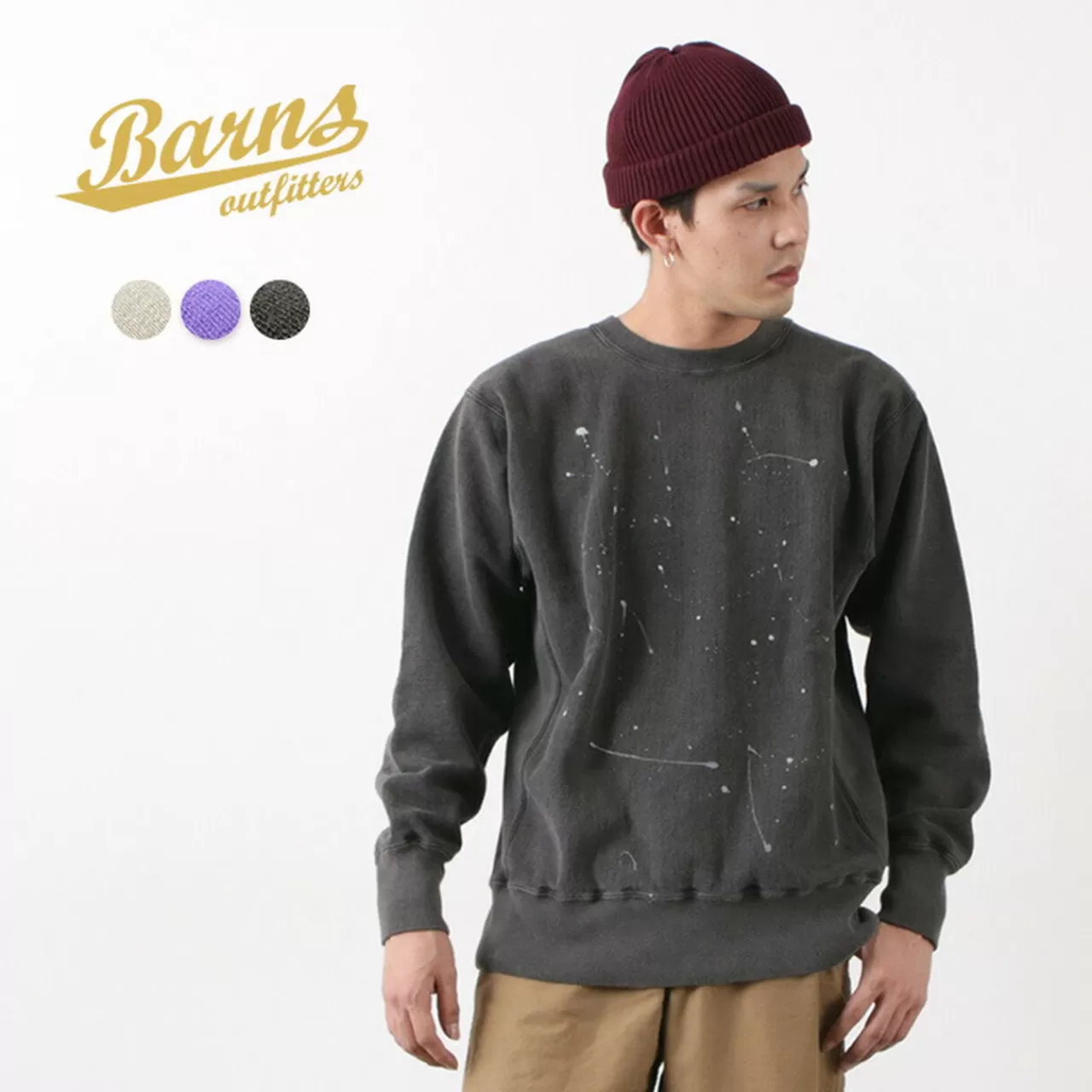 BARNS Long Sleeves>10Bd Lined Sp Crew