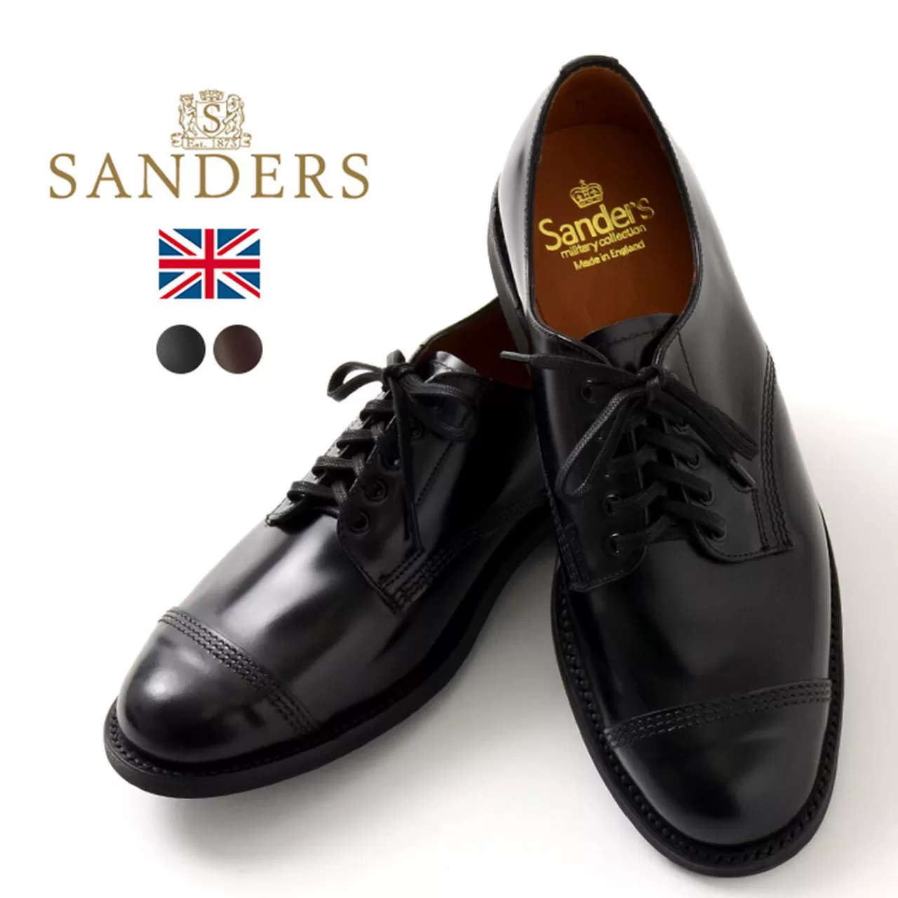 SANDERS Boots>1128/1830 Military Derby Shoes