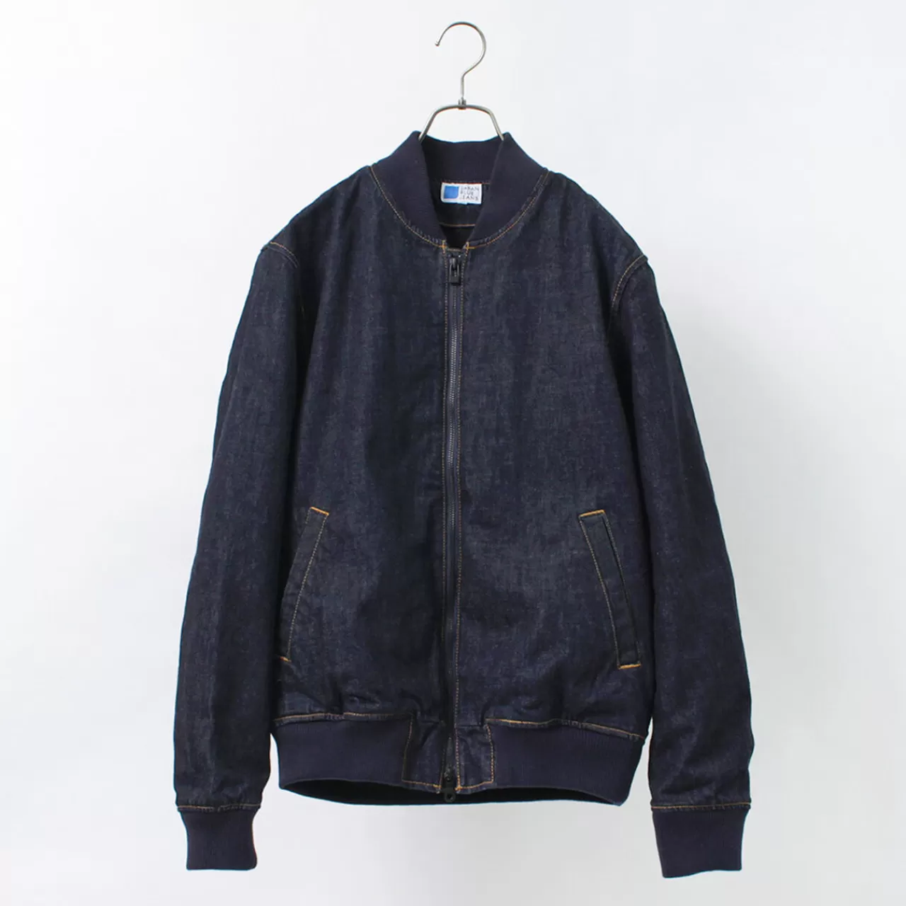 JAPAN BLUE JEANS Jackets>13.5Oz Crunch Denim Bomber Jacket Indigo