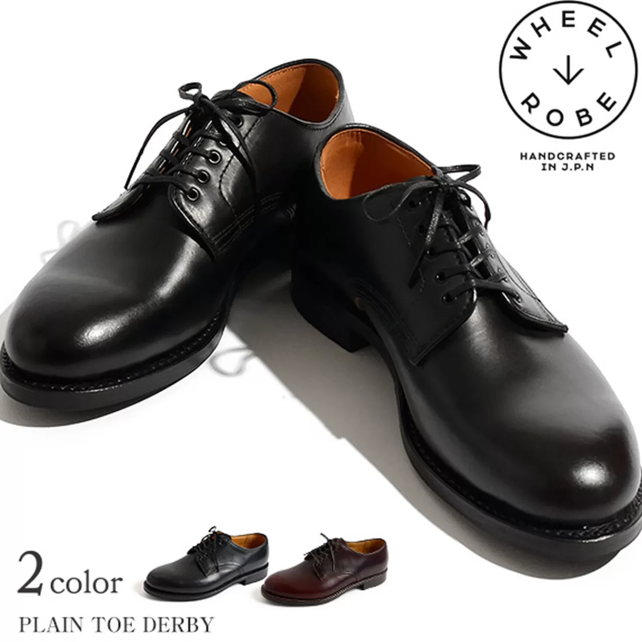 WHEELROBE Boots>15075 Plain Toe Derby Shoes