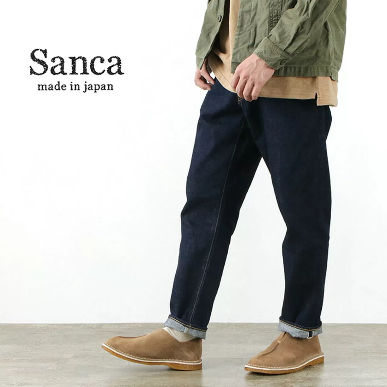 SANCA Trousers>15.5 Oz. Denim Tapered 5P Pants Indigo