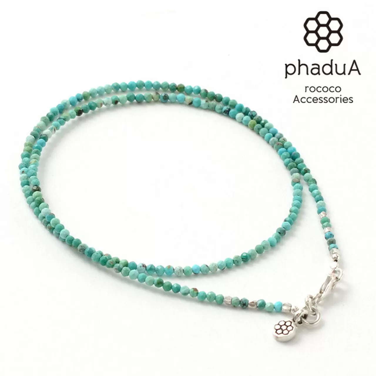 PHADUA Necklaces>2Mm Cut Beads Necklace/Anklet Turquoise