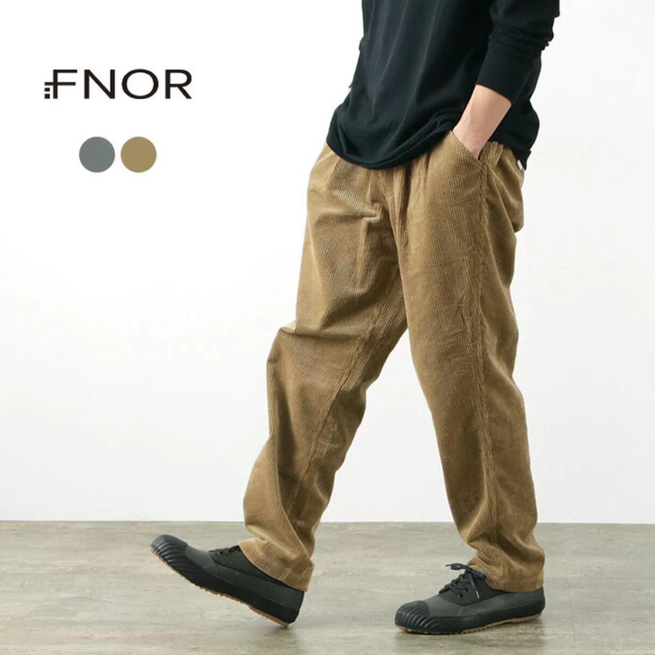 FNOR Trousers>7W Corduroy 2 Tuck Pants