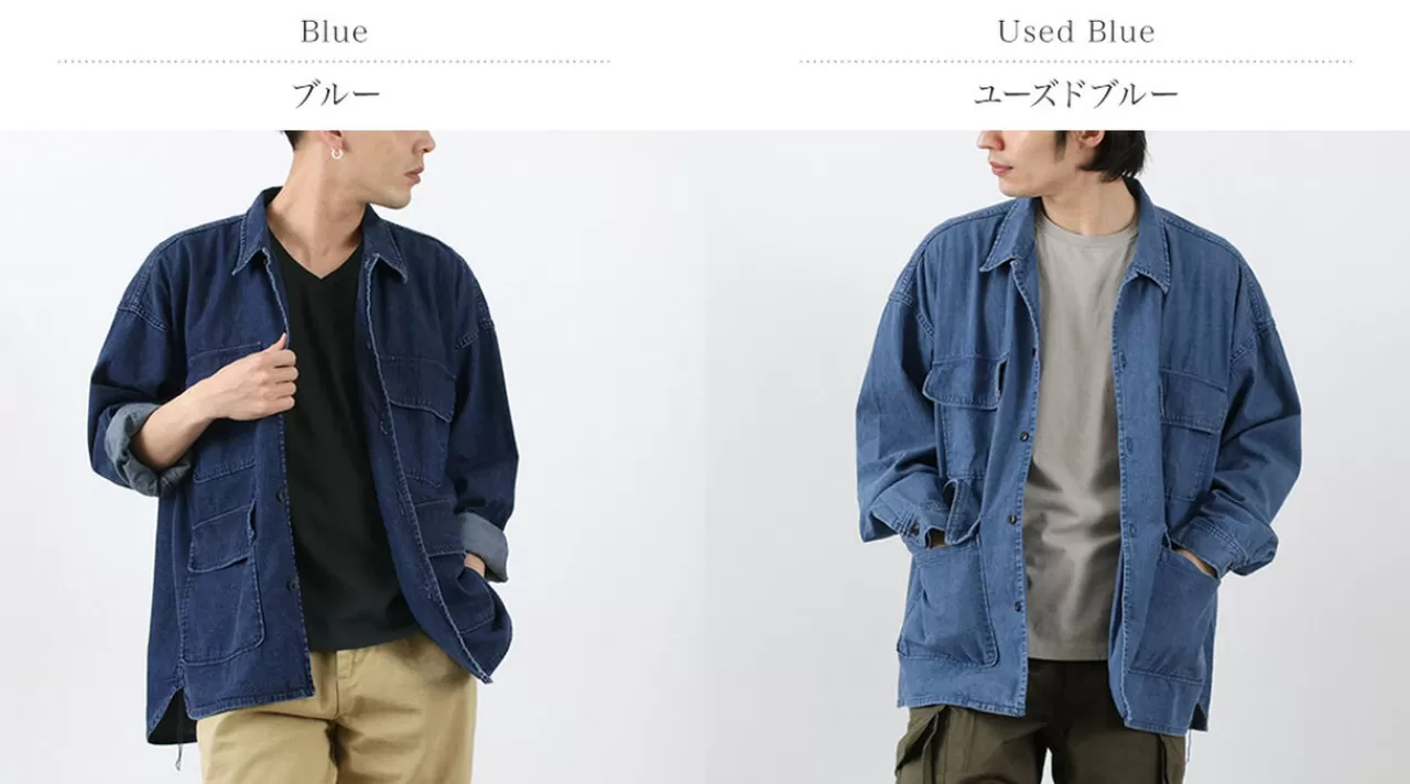 REMI RELIEF Long Sleeves>8Oz Denim Shirt