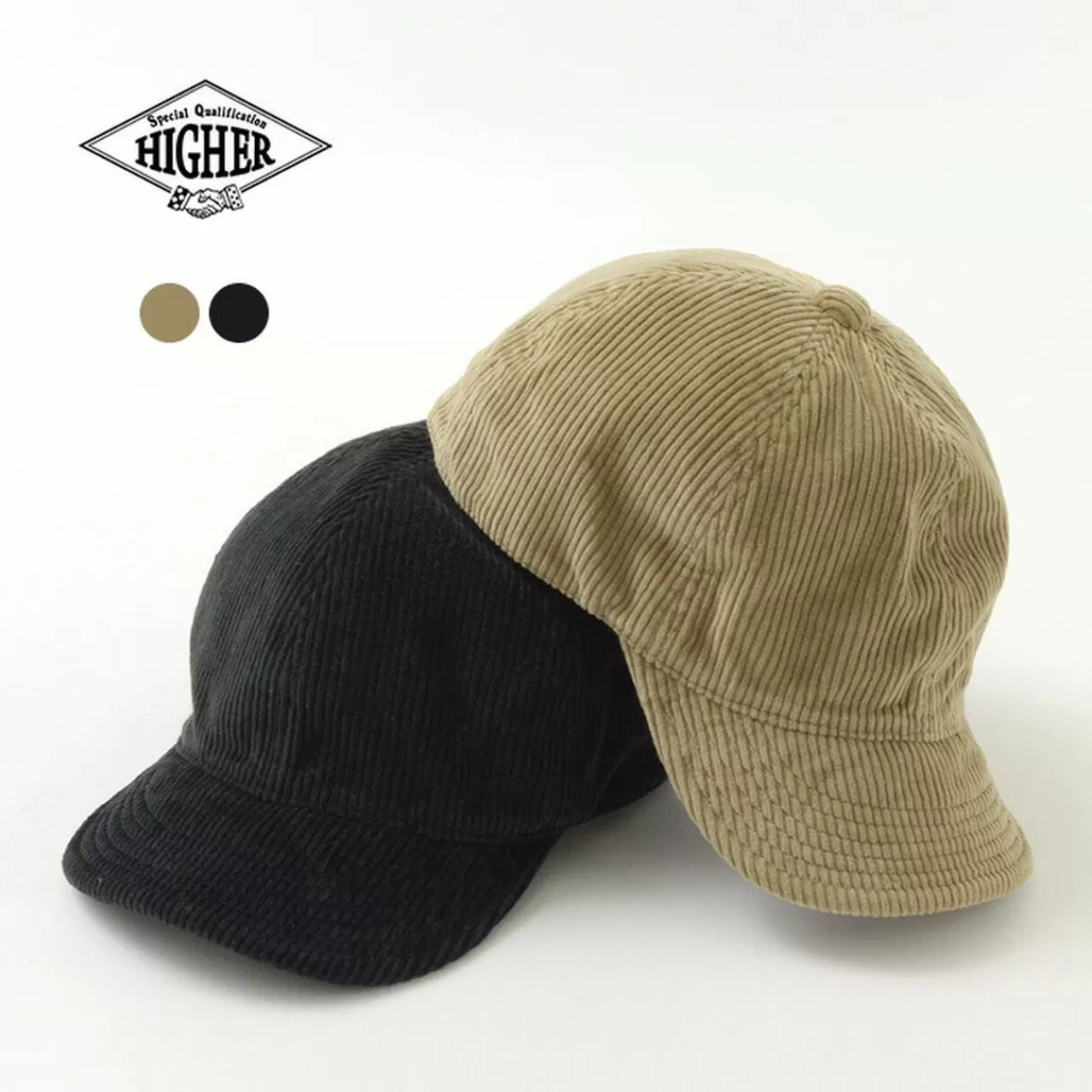 HIGHER Hats>8Well Corduroy Cap