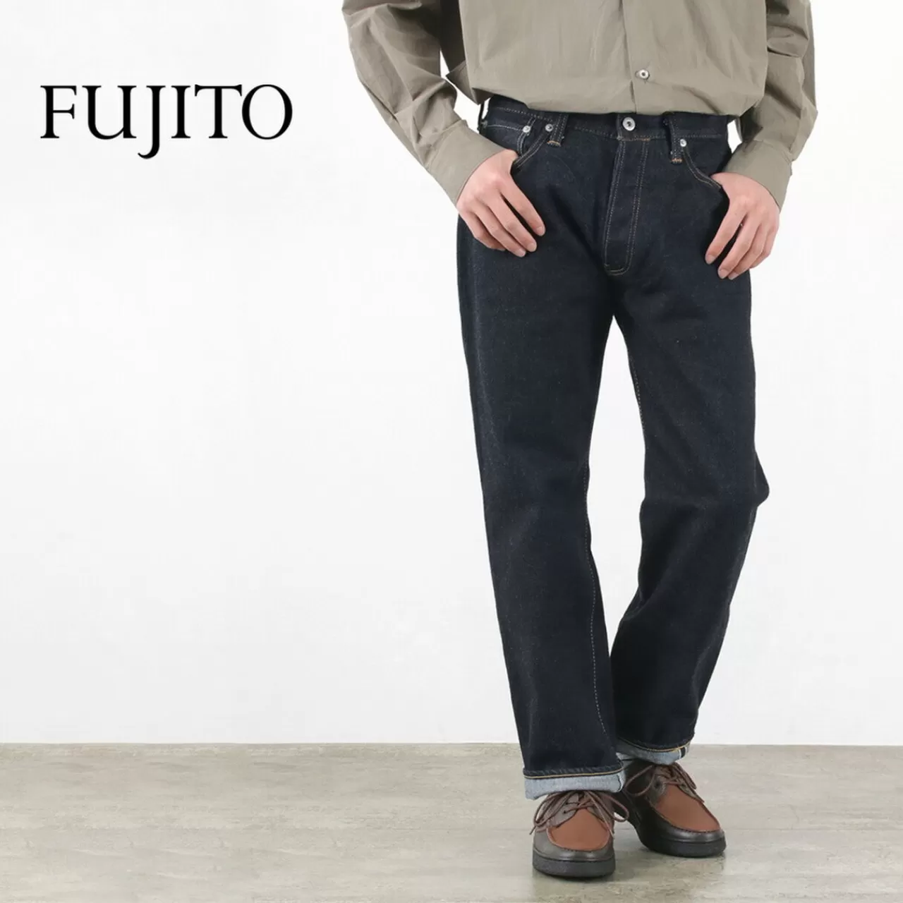 FUJITO Trousers>Acer Denim Jeans Indigo_Blue