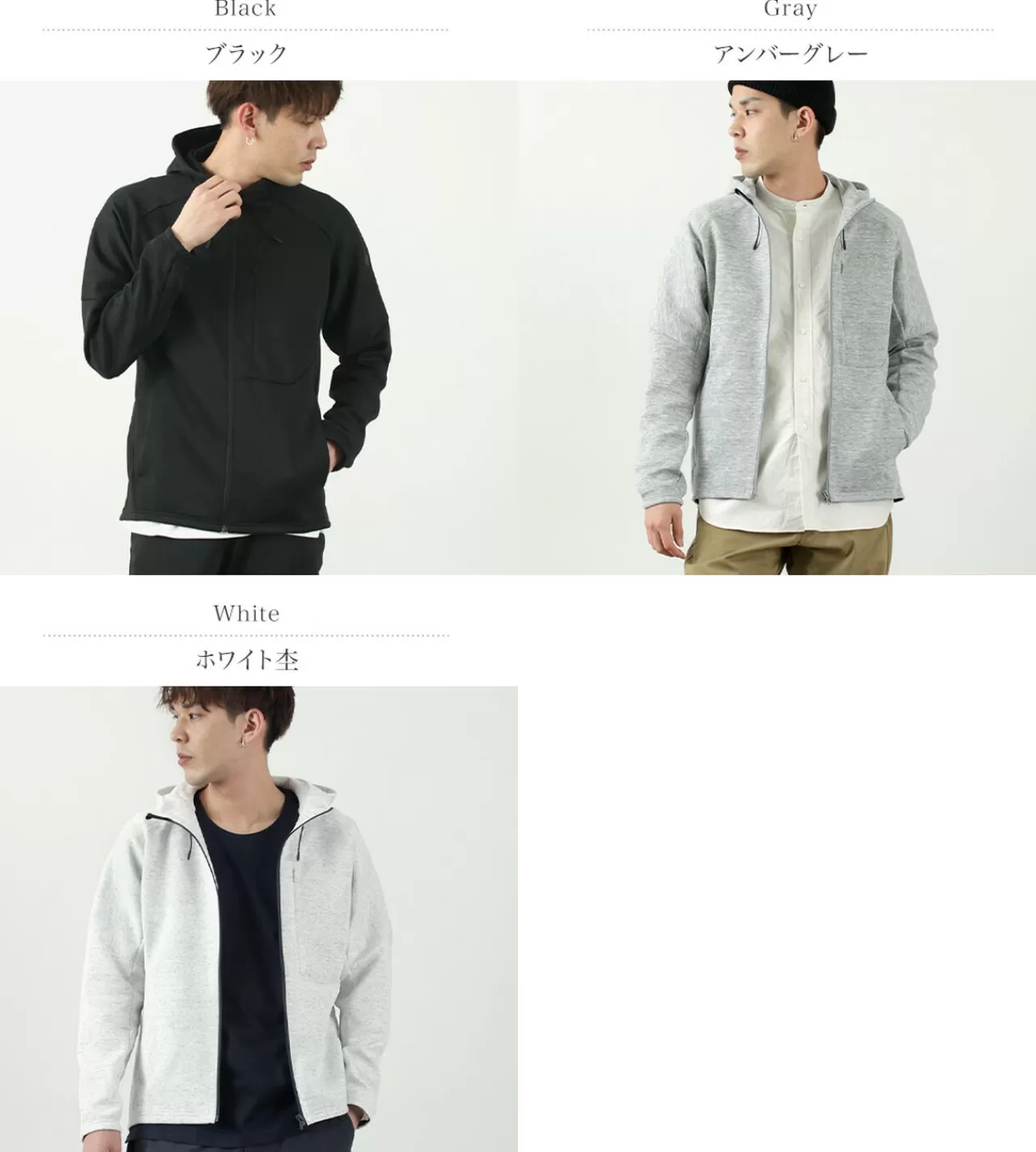 DESCENTE ATHLETIC Jackets>Active Tech Melange Sweatshirt Full Zip Hoodie