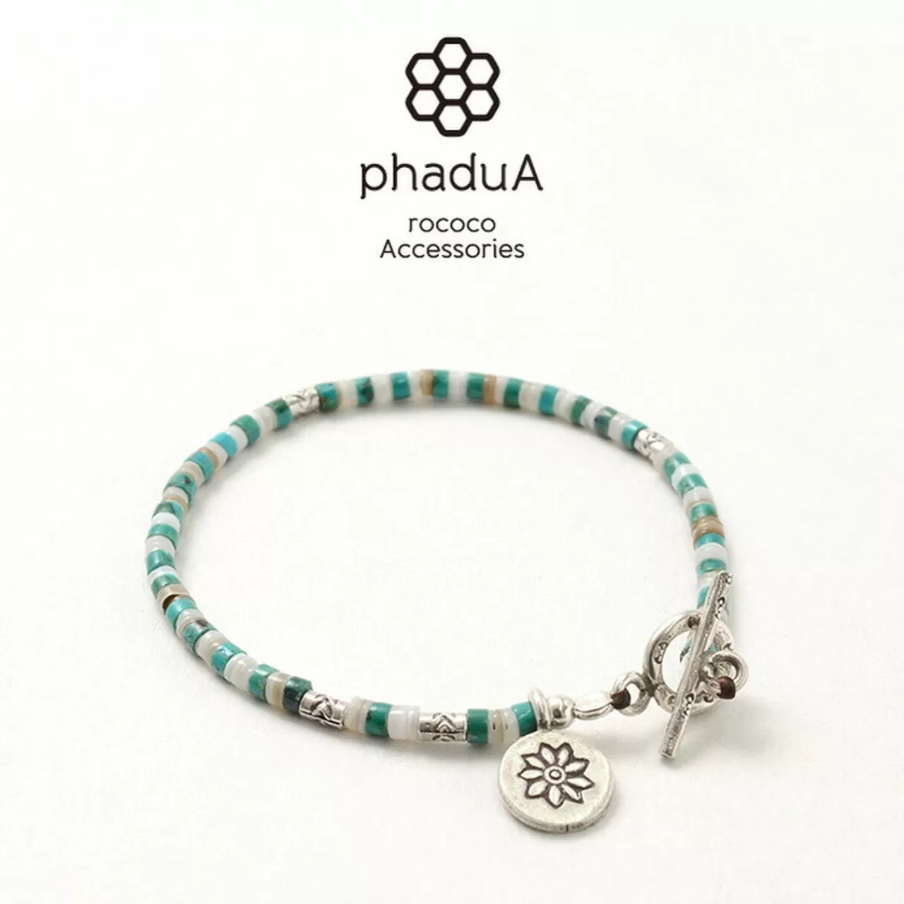 PHADUA Bracelets>And Shell Bracelet Turquoise