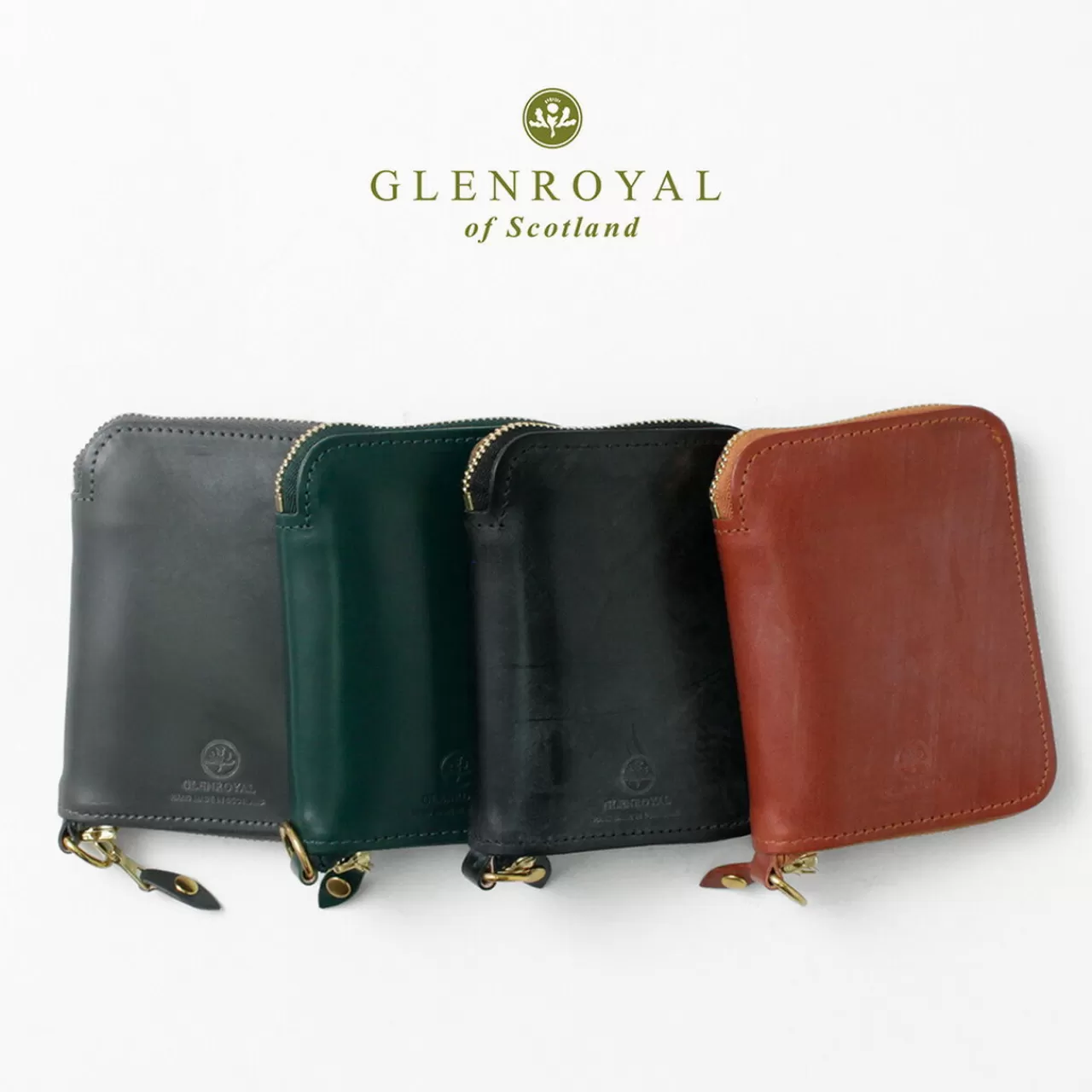 GLENROYAL Wallets>Around Zip Small Wallet