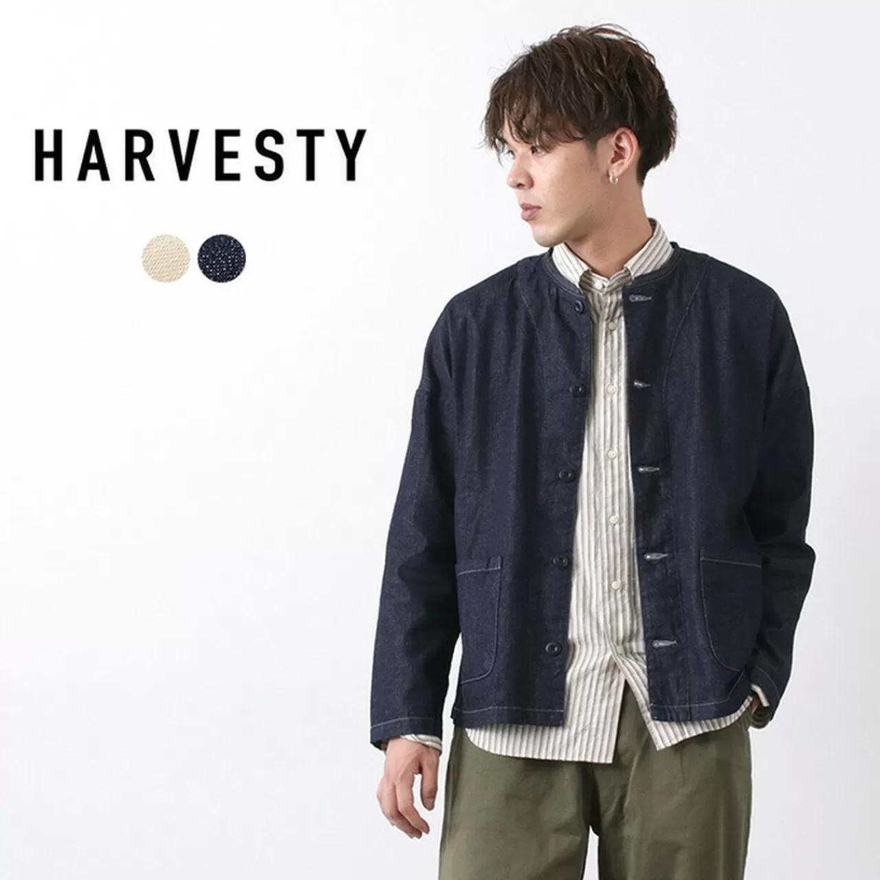 HARVESTY Jackets>Atelier Jacket/8Oz Denim