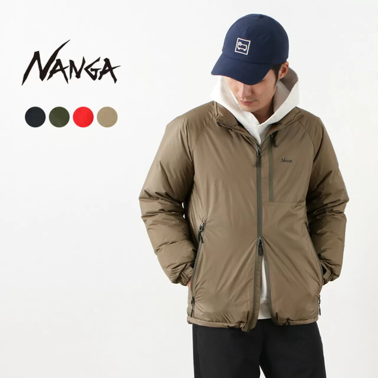 NANGA Down Jackets>Aurora Stand Collar Down Jacket Mens