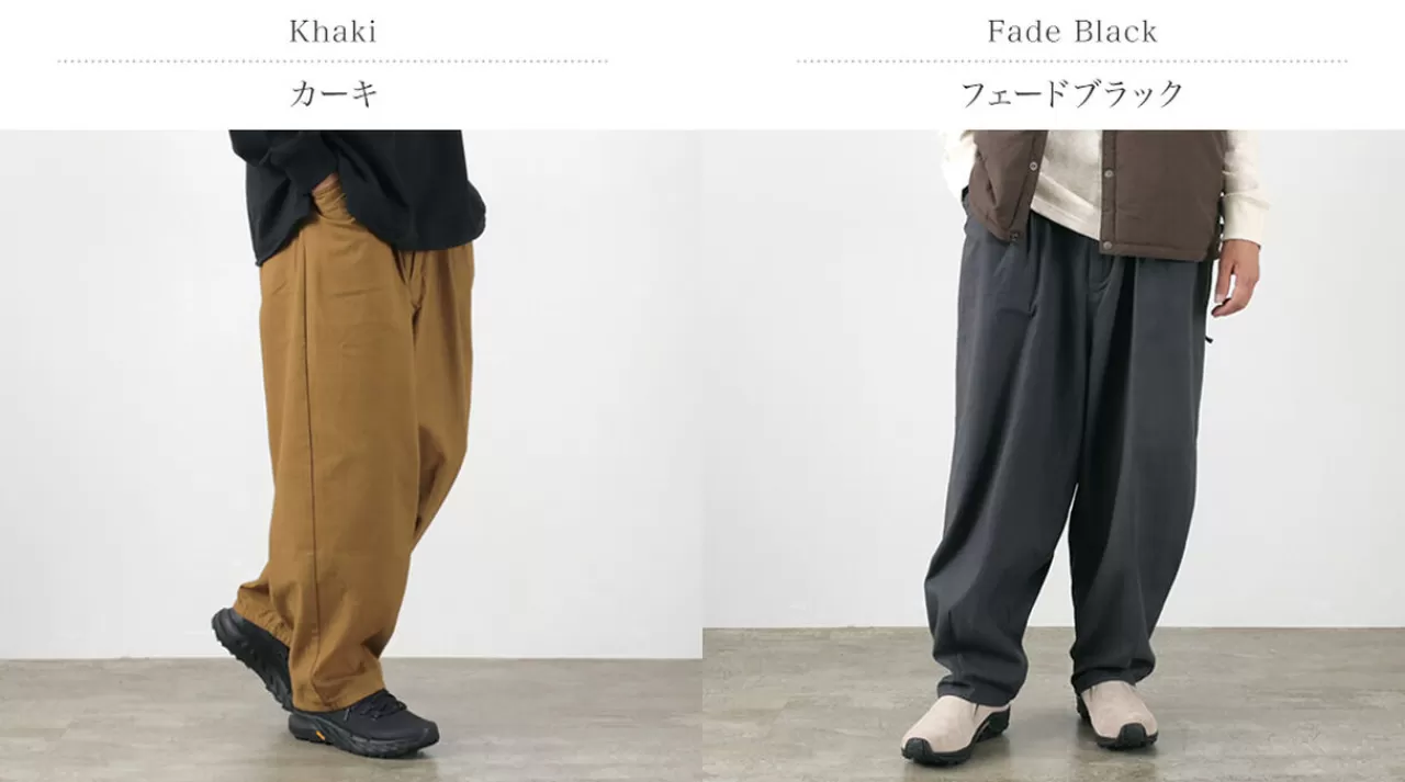 SLOW HANDS Trousers>Back Satin Poofy Tuck Pants