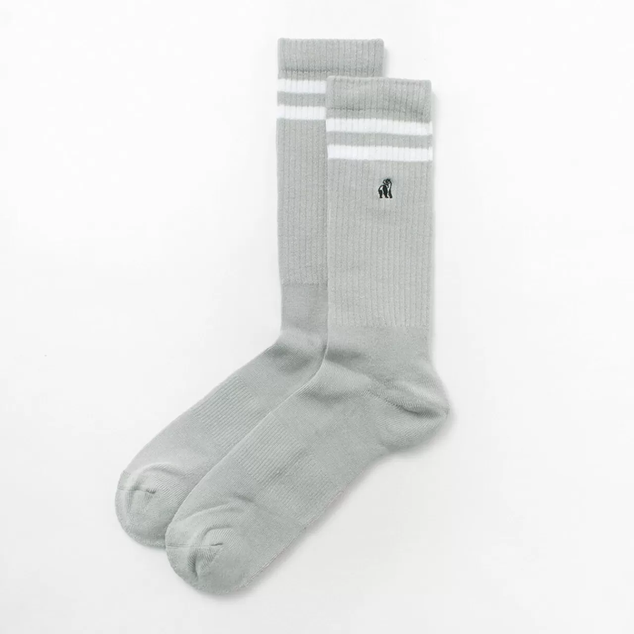 Haku Clothing Socks>Bamboo Line And Logo Socks