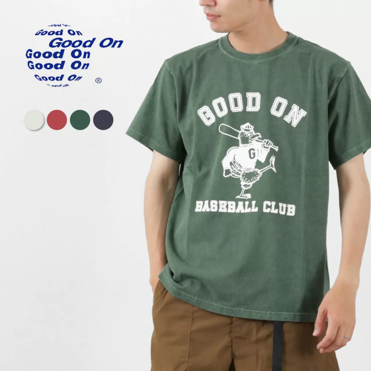 GOOD ON Short Sleeves>Baseball Club Short Sleeve T-Shirt