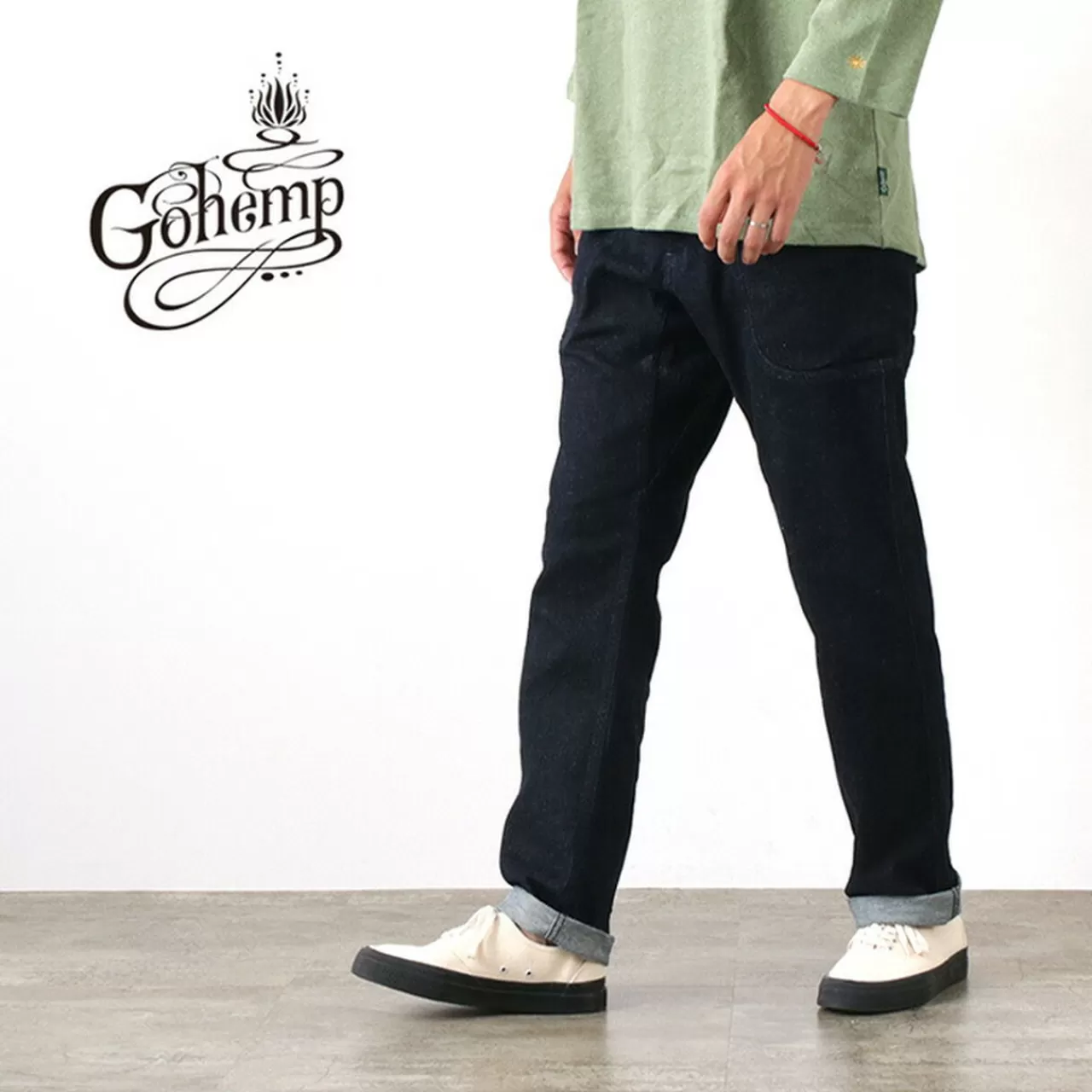 GOHEMP Trousers>Bender Tapered Slim Pants Onewash