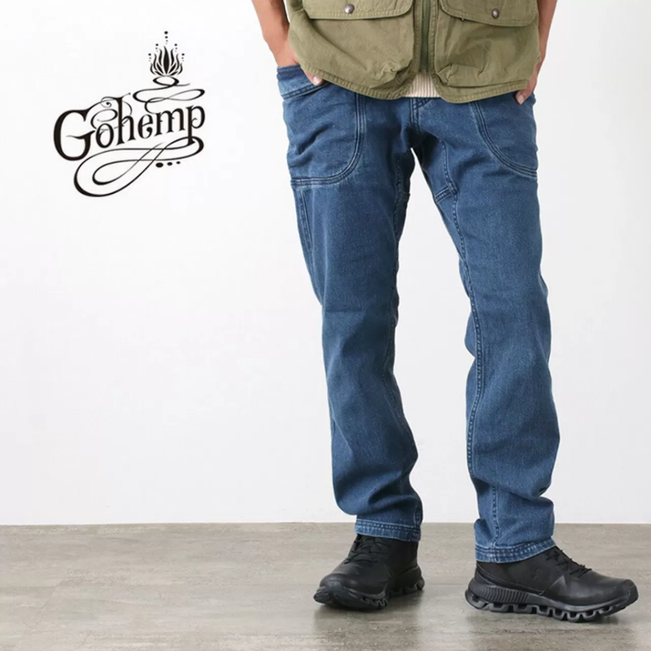 GOHEMP Trousers>Bender Tapered Slim Pants/Used Wash Usedwash