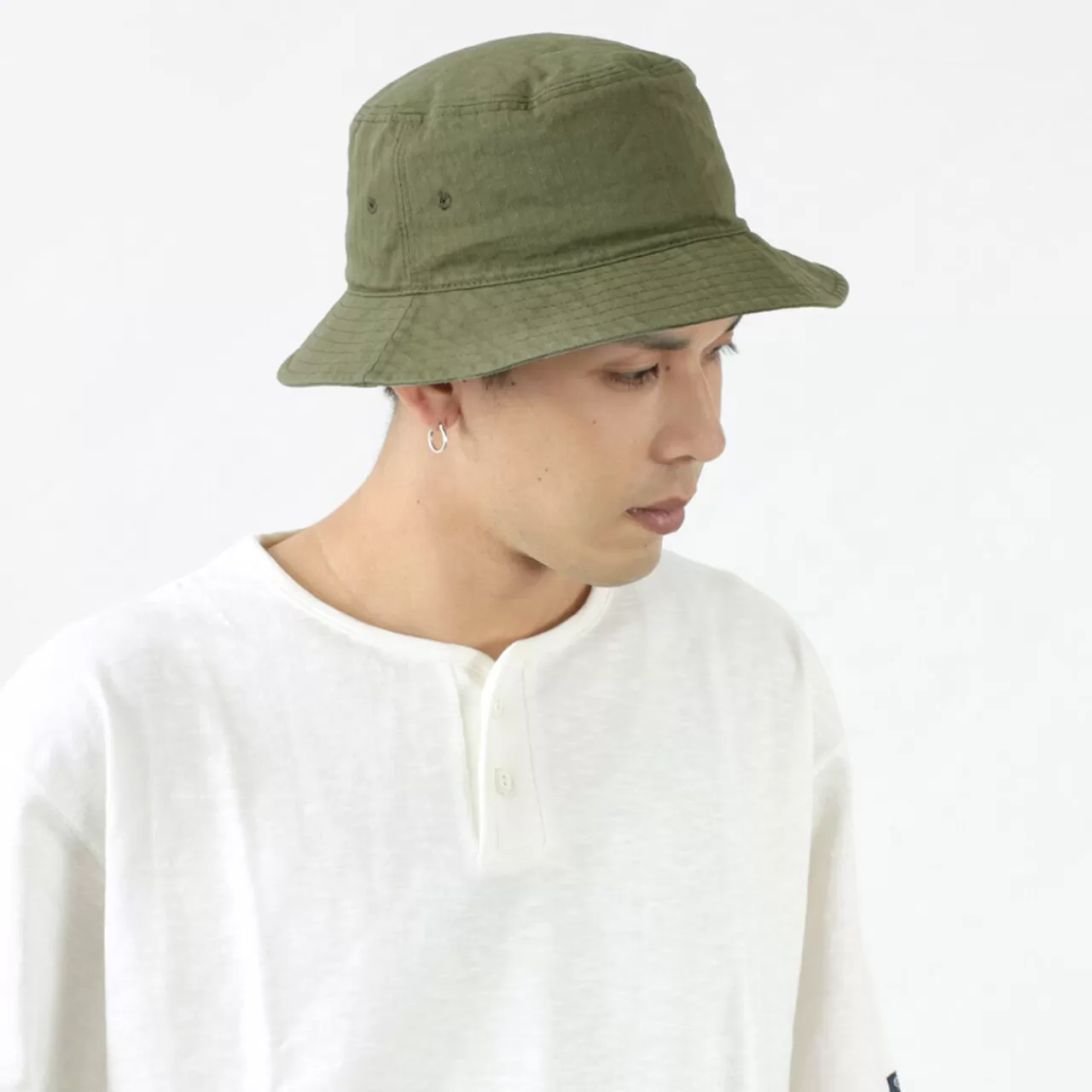 HIGHER Hats>Bespoke Vintage Herringbone Bucket Hat