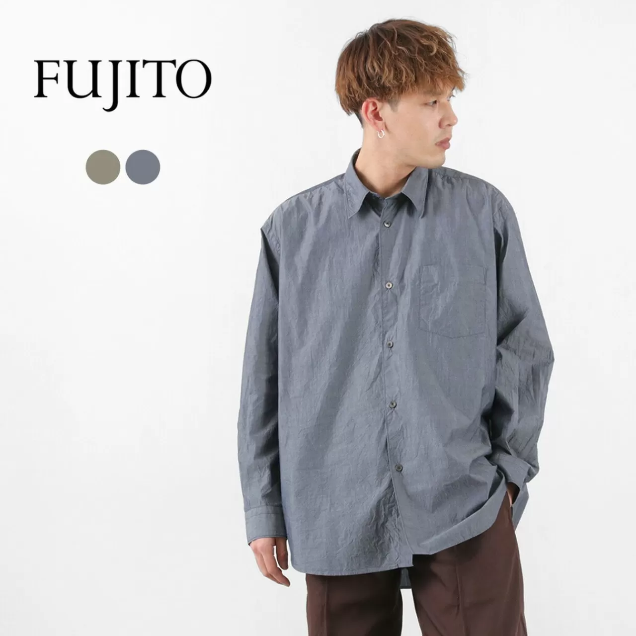 FUJITO Long Sleeves>Big Silhouette Shirt