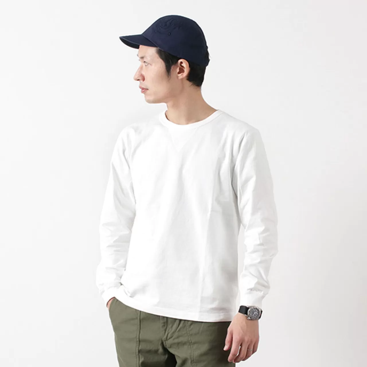 BARNS Long Sleeves>Br-3043 Small Knitted Vintage L/S Crew Neck T-Shirt