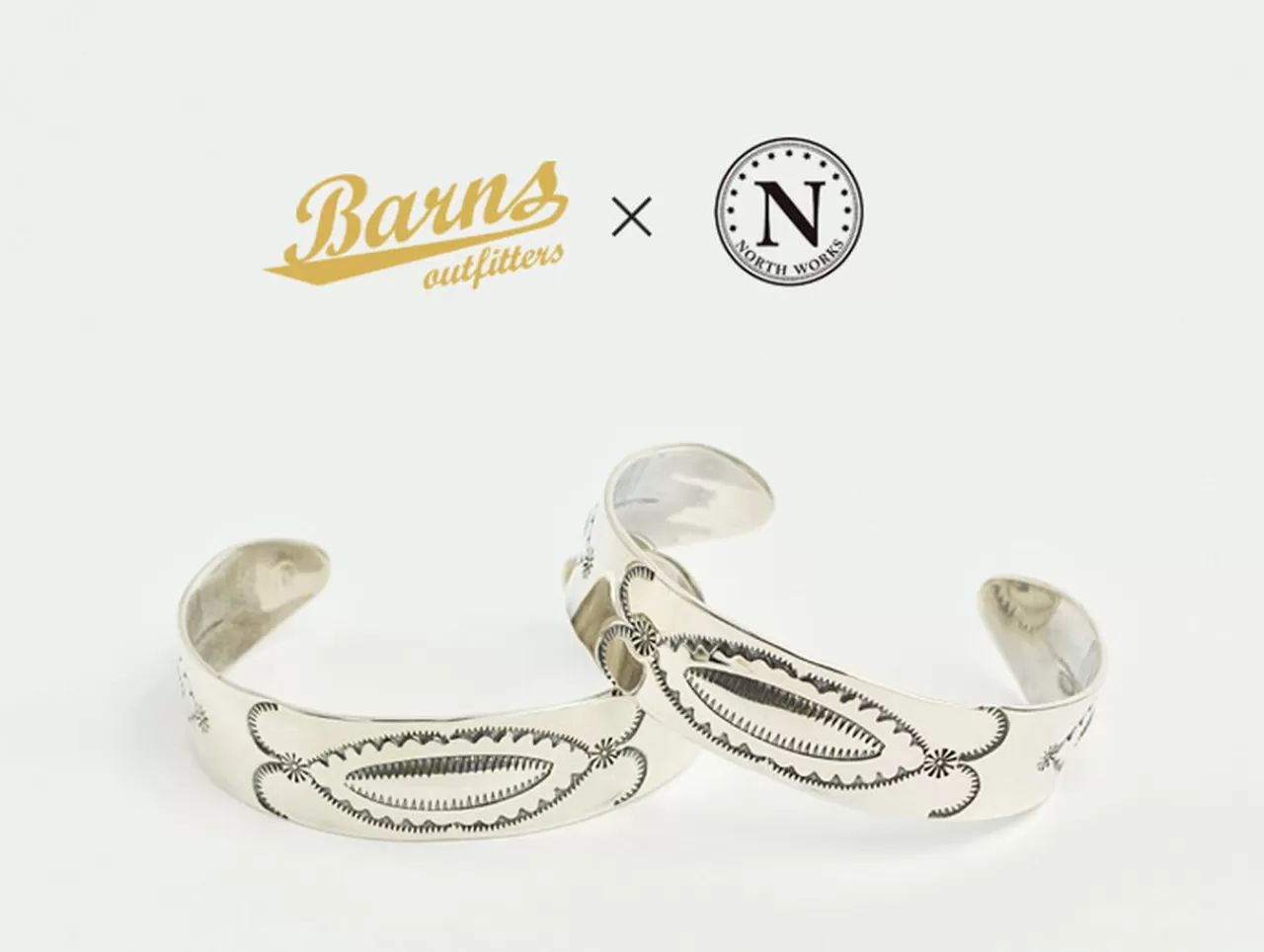 BARNS×NORTH WORKS Bracelets>Br-6962 Bangle Silver