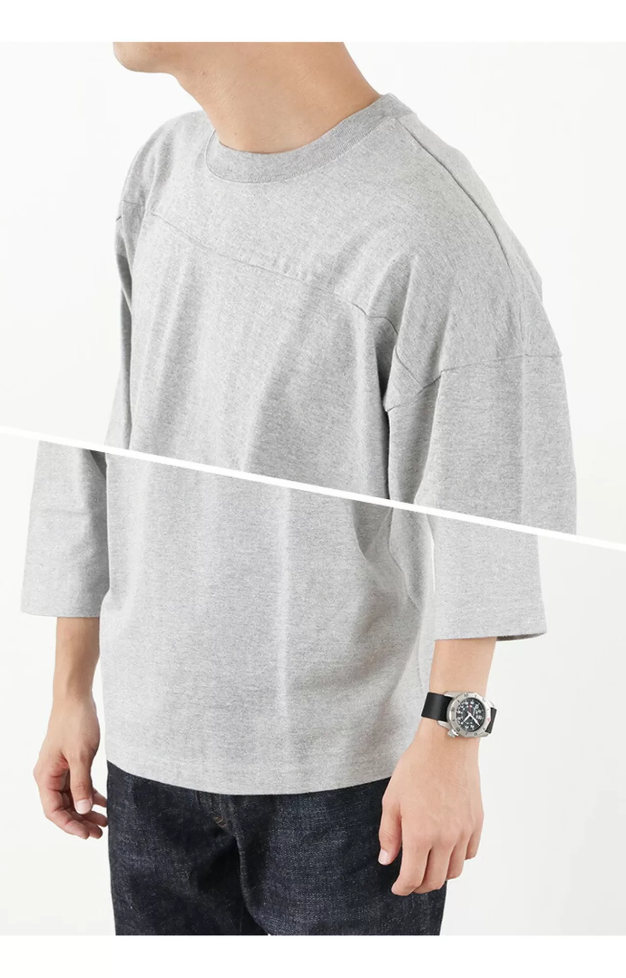 BARNS 3/4 Sleeves>Br-8000 Vintage Football T-Shirt