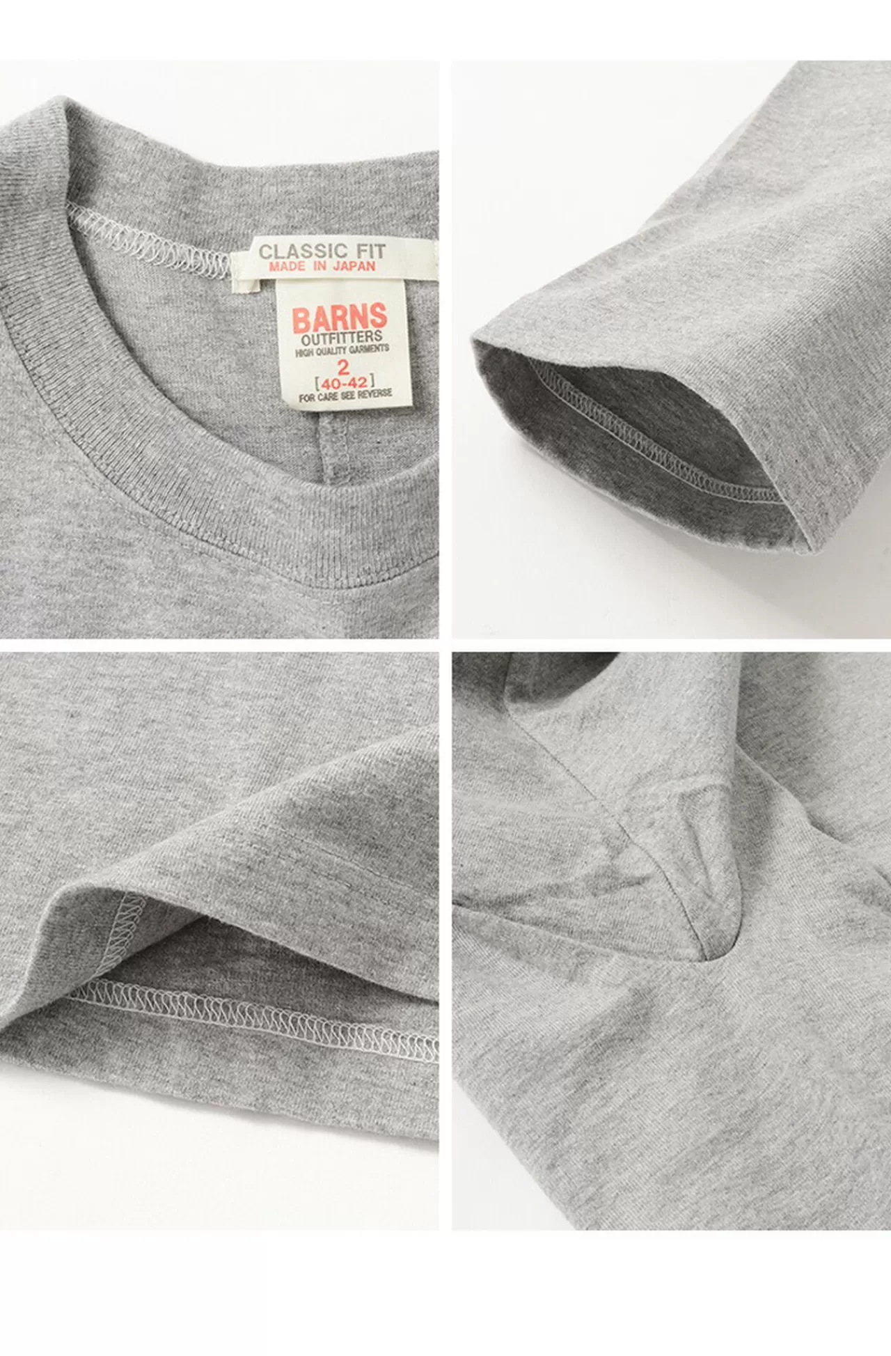BARNS 3/4 Sleeves>Br-8000 Vintage Football T-Shirt