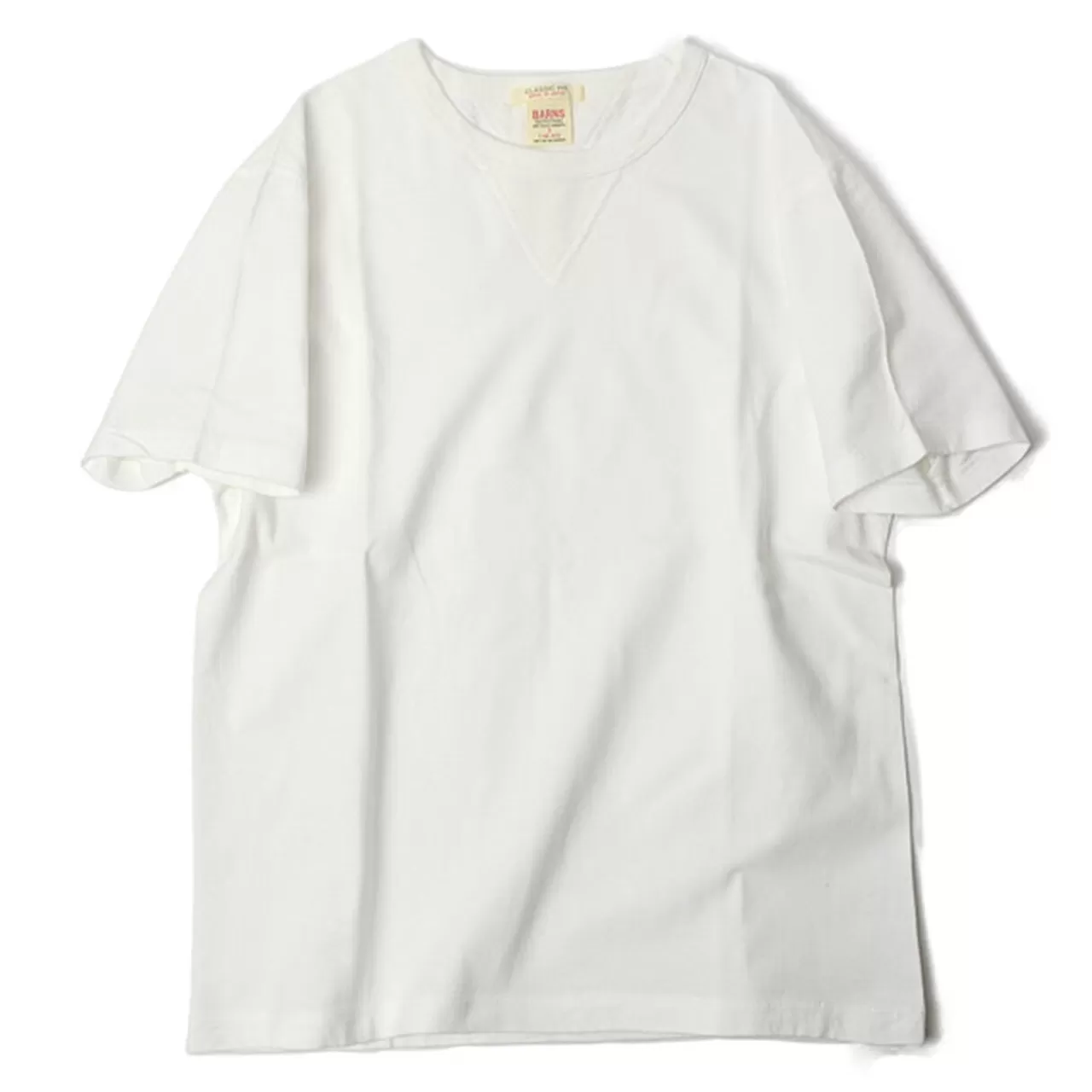 BARNS Short Sleeves>Br-8145 Small Knitted Vintage Gusset Short Sleeve Crew Neck T-Shirt