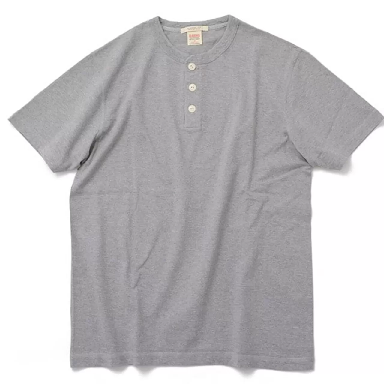 BARNS Short Sleeves>Br-8146 Knitted Henley Neck Short Sleeve Crew Neck T-Shirt