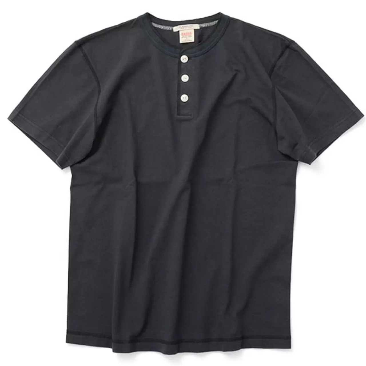 BARNS Short Sleeves>Br-8146 Knitted Henley Neck Short Sleeve Crew Neck T-Shirt