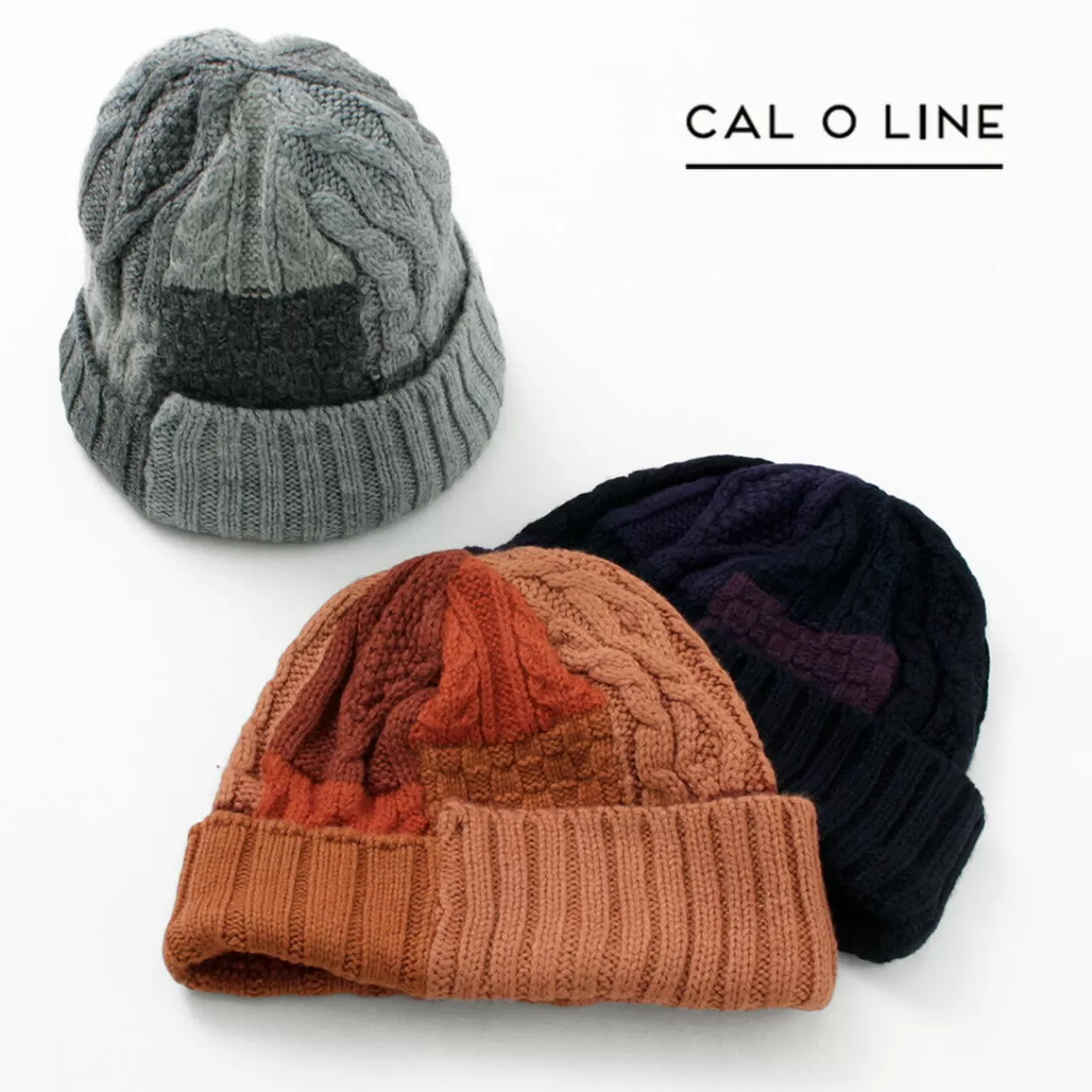 CAL O LINE Hats>Cable Knit Cap