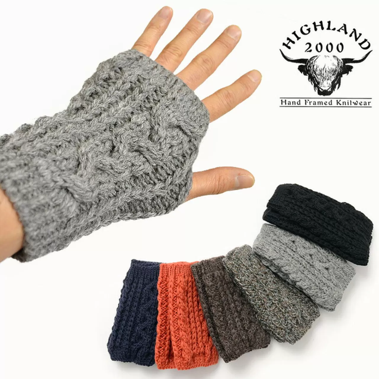 HIGHLAND 2000 Gloves>Cable Knit Mittens