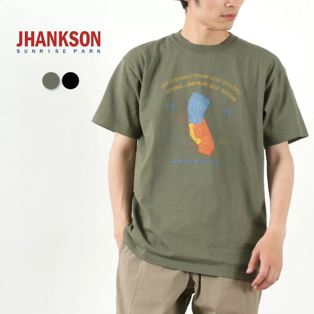 JHANKSON Short Sleeves>California Maps Short Sleeve T-Shirt