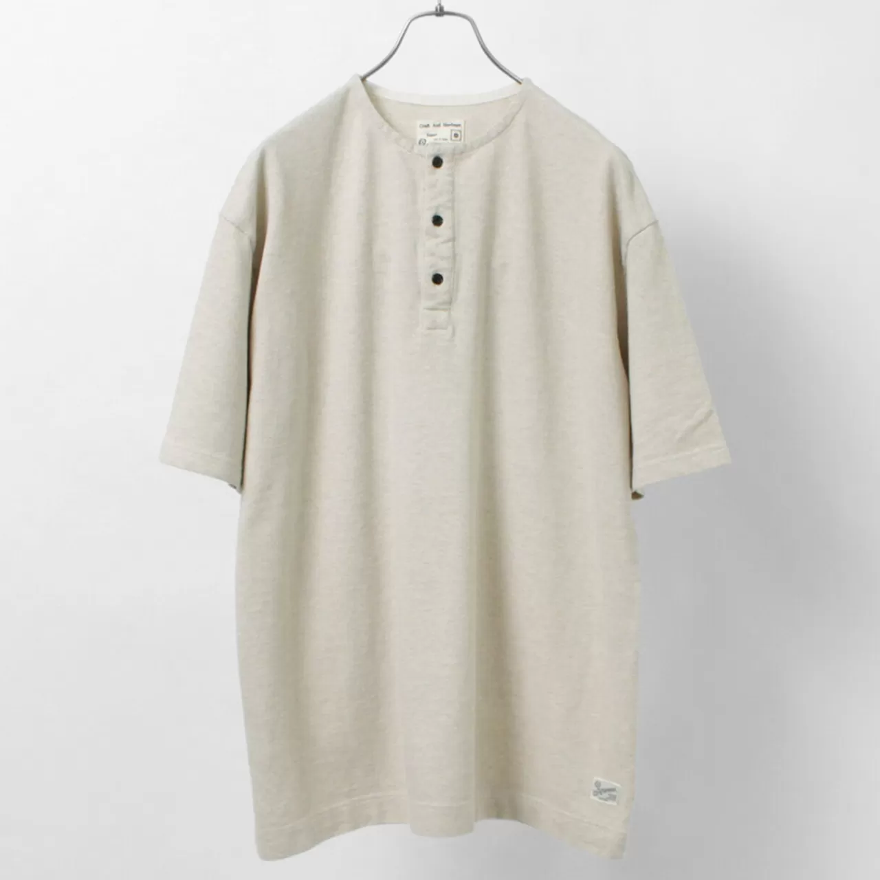 KEPANI Short Sleeves>Canoco Henry Neck T-Shirt