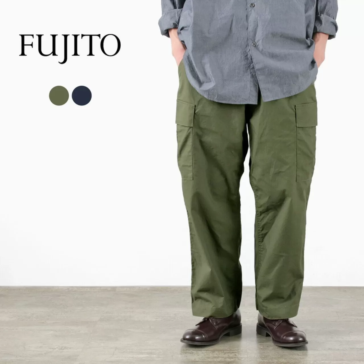 FUJITO Trousers>Cargo Pants