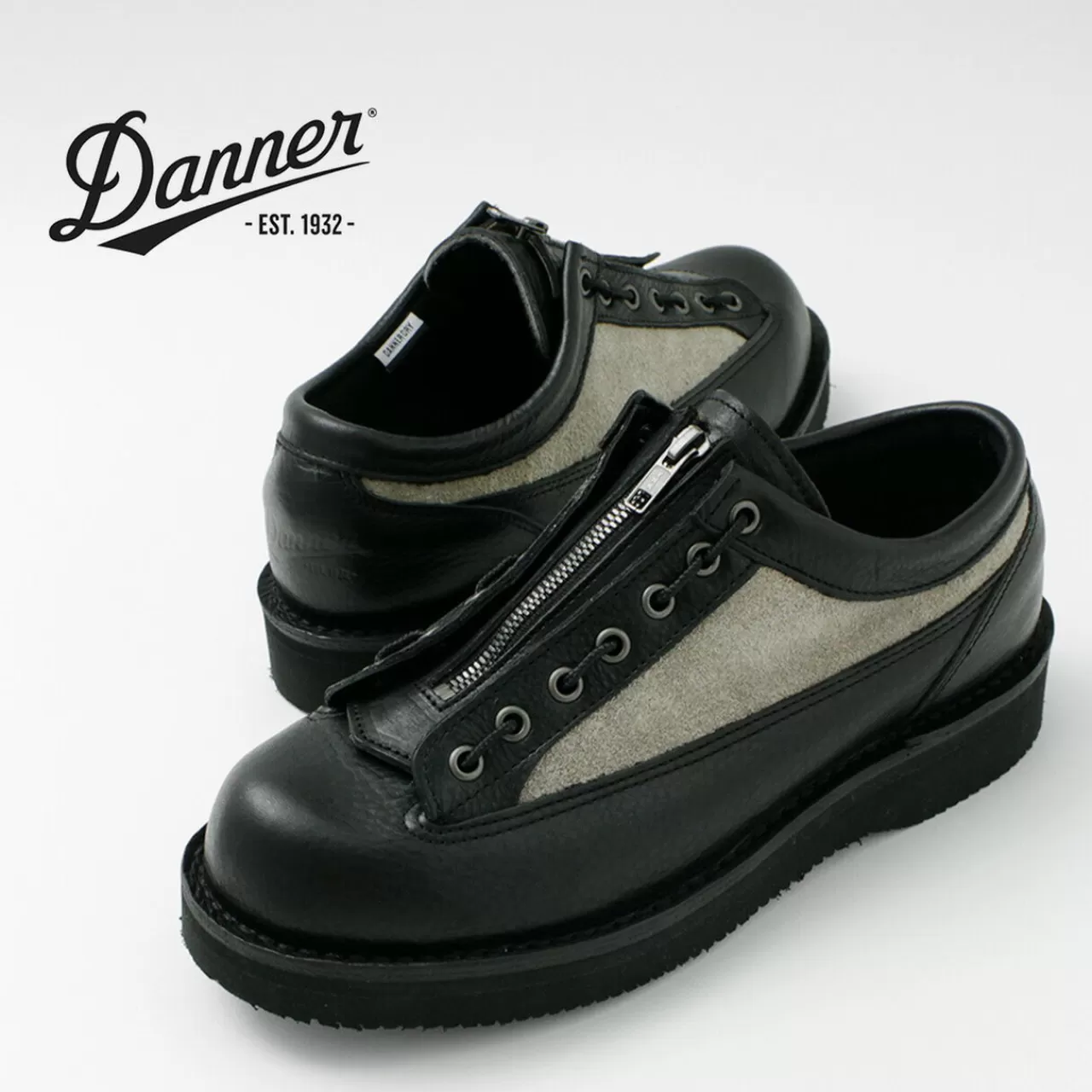 DANNER Boots>Cascade Range 4 Leather Shoes Black_Grey