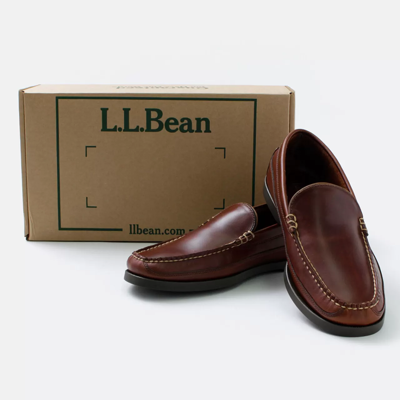 L.L.BEAN Boots>Casco Bay Boat Moc Venetian Slip On Canyon