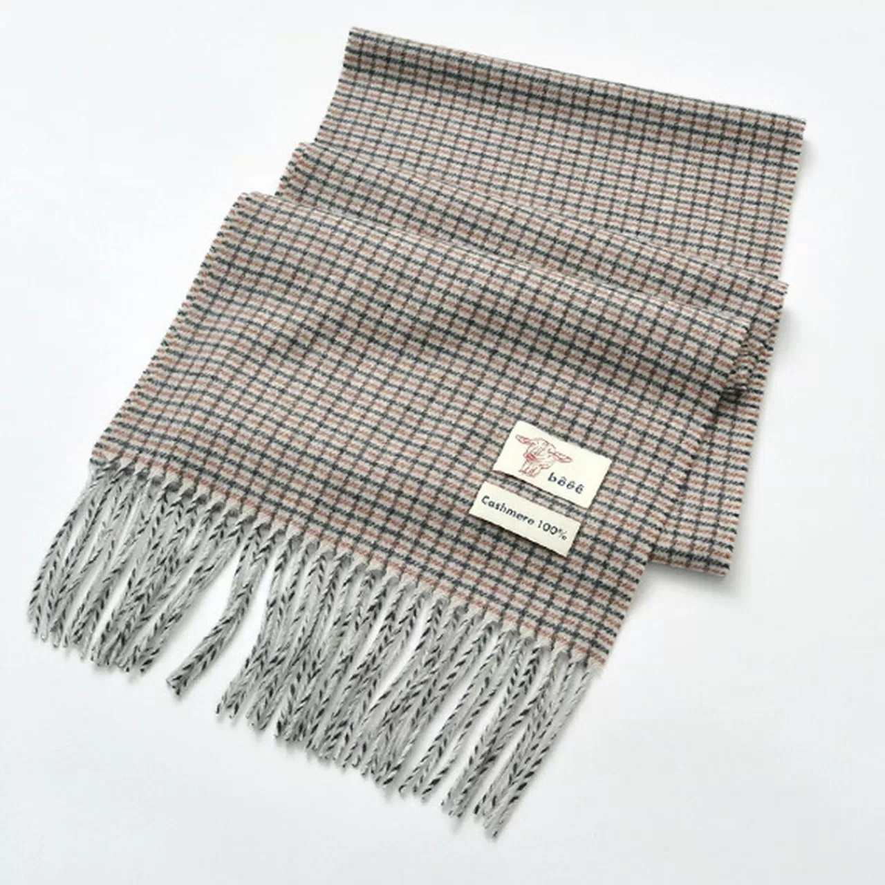 BEEE Muffler>Check Cashmere Scarf M