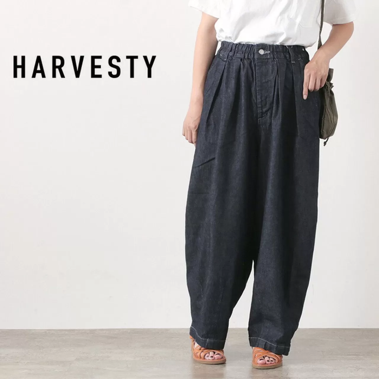 HARVESTY Trousers>Circus Pants 10Oz Denim Onewash