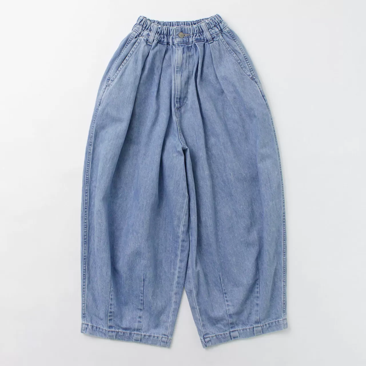 HARVESTY Trousers>Circus Pants 10Oz Denim Light Blue Lightblue