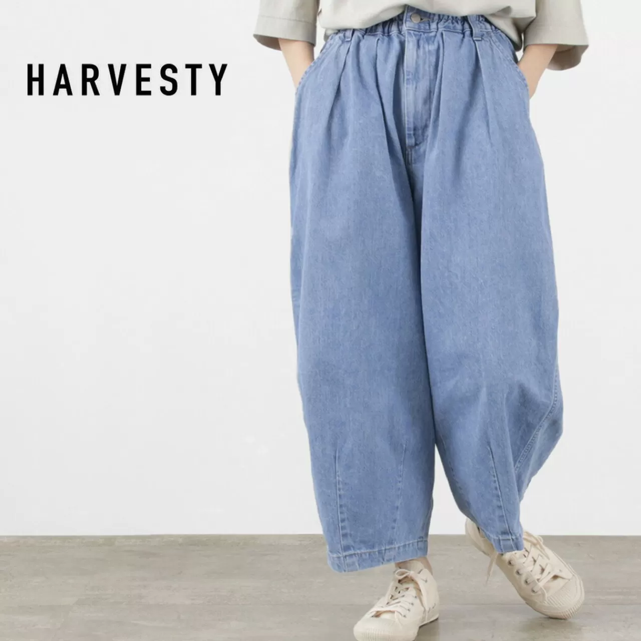 HARVESTY Trousers>Circus Pants 10Oz Denim Light Blue Lightblue