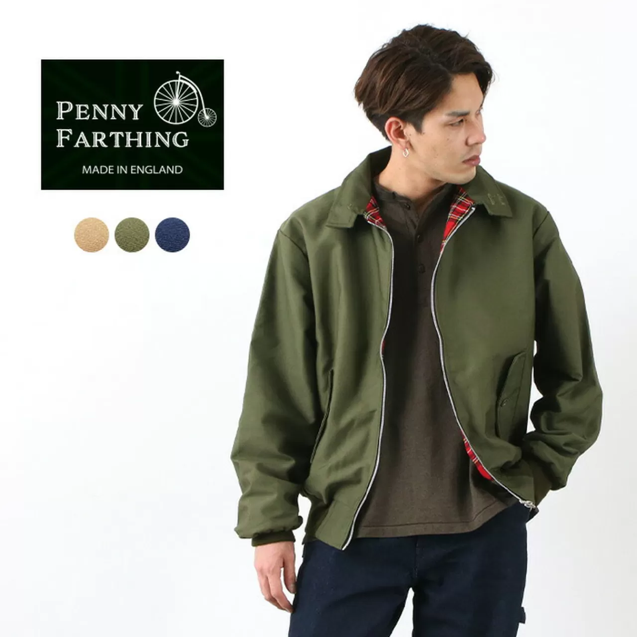 PENNY FARTHING Jackets>Classic Harrington Jacket