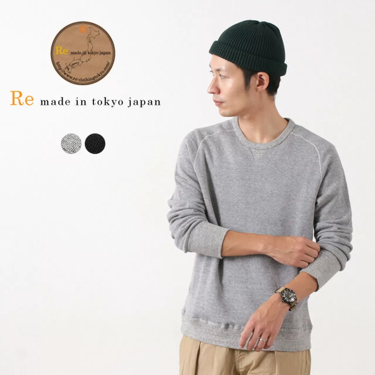 RE MADE IN TOKYO JAPAN Long Sleeves>Classic Sweatshirt Pullover