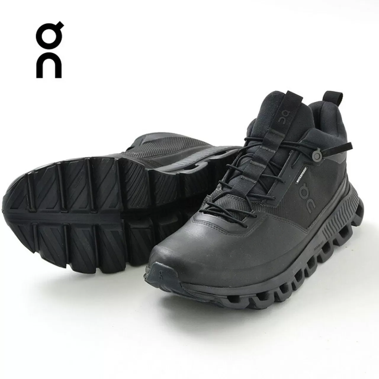 ON Sneakers>Cloud High Waterproof Allblack