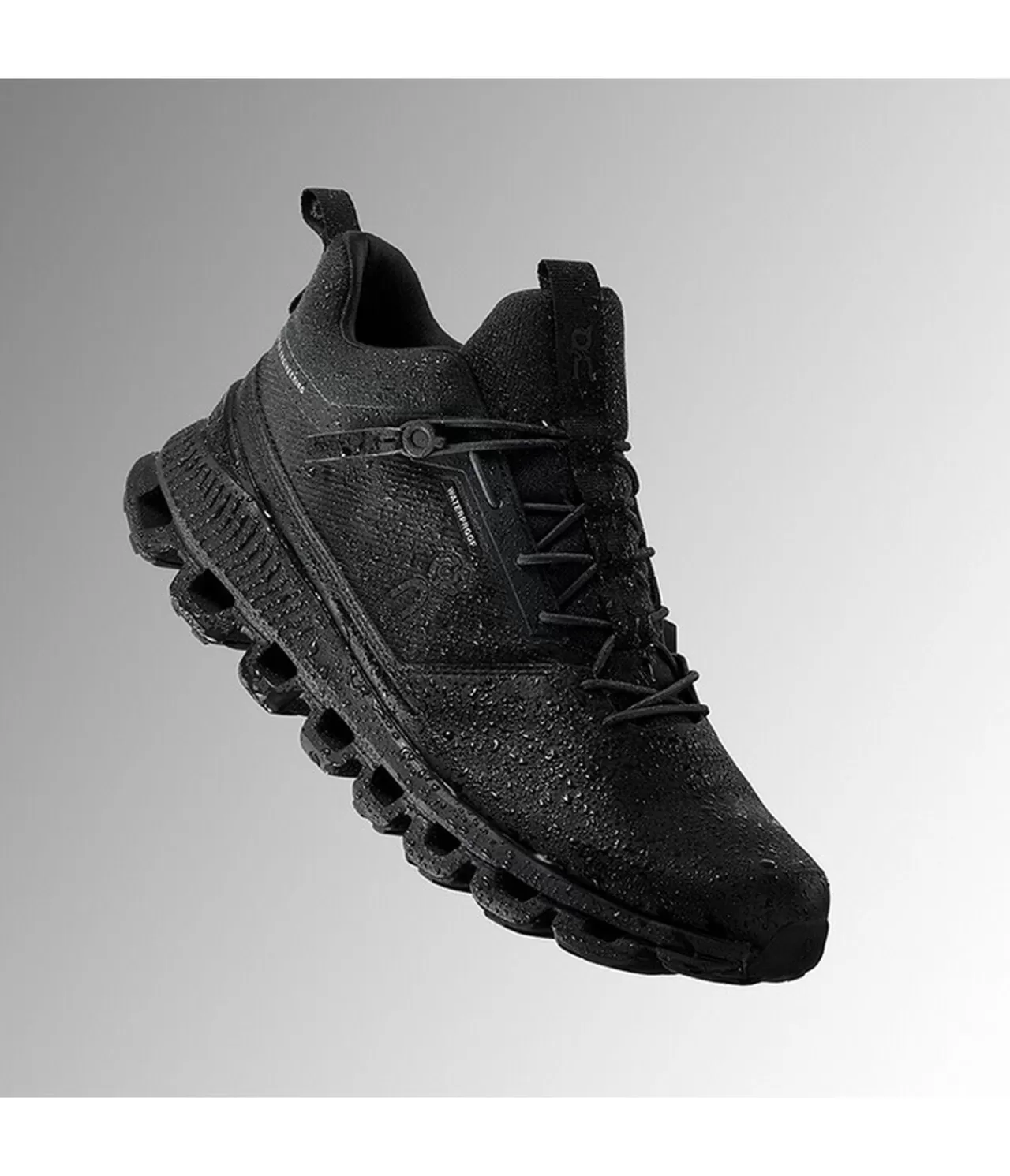 ON Sneakers>Cloud High Waterproof Allblack