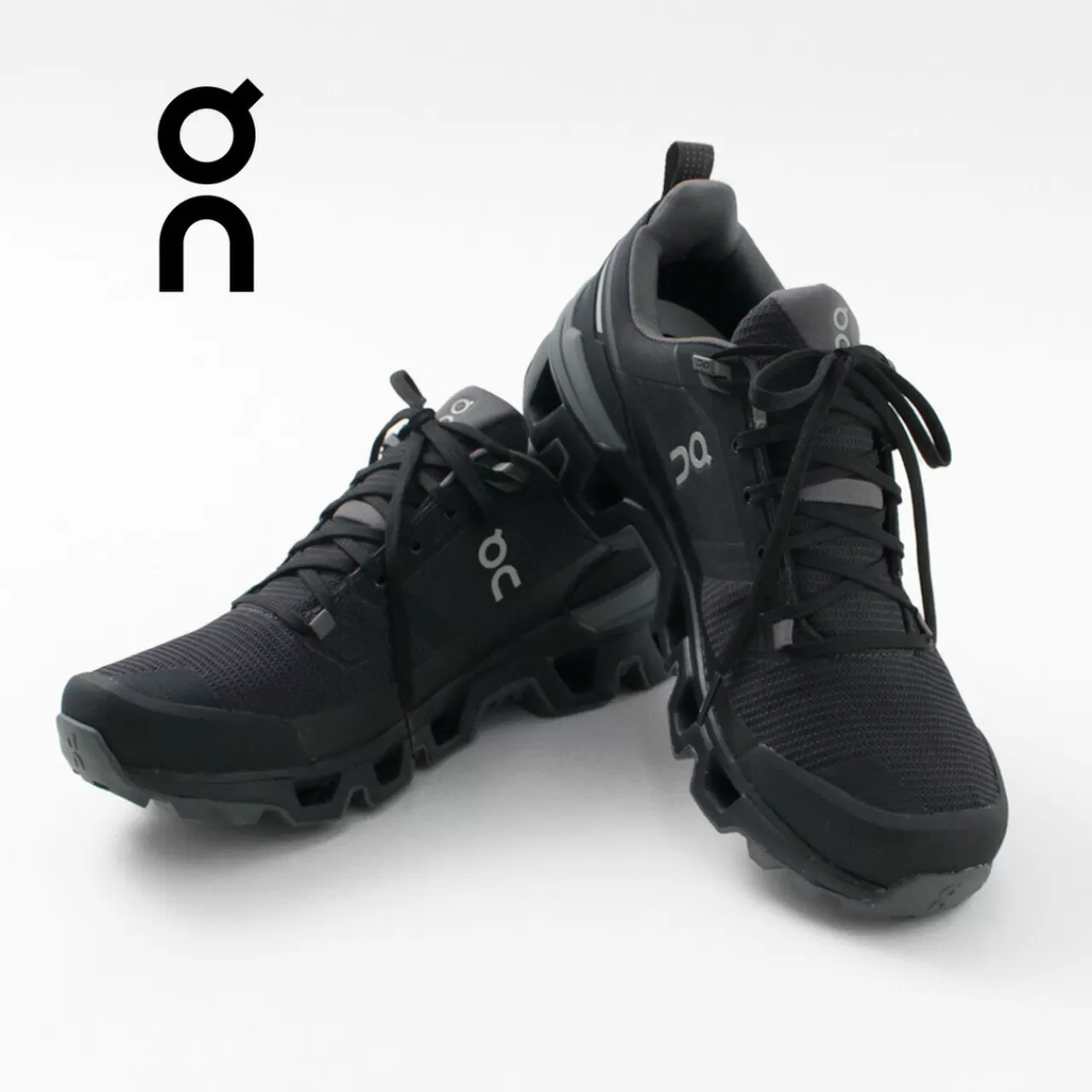 ON Sneakers>Cloudwander Waterproof Sneakers Black_Eclipse