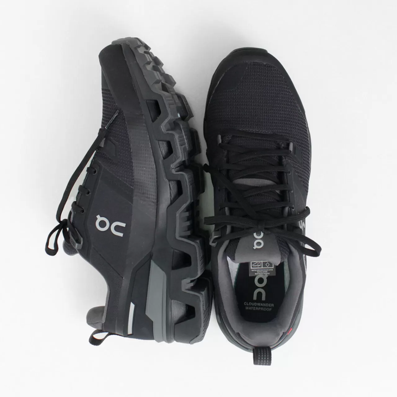 ON Sneakers>Cloudwander Waterproof Sneakers Black_Eclipse