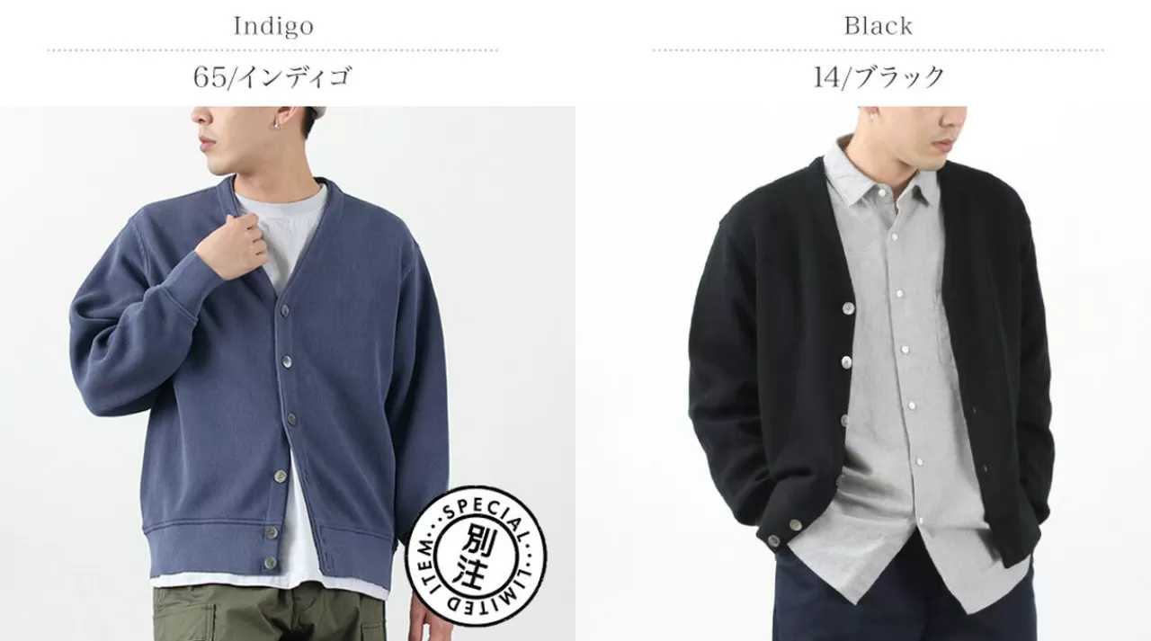 YONETOMI NEW BASIC Cardigan>Color Special Order Gima Cotton Cardigan