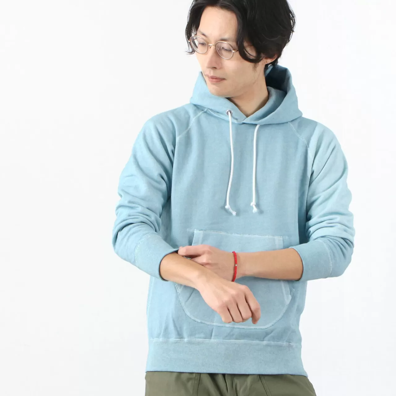 GOOD ON Long Sleeves>Color Special Order Raglan Pullover Hooded Sweatshirt Men'S Hoodie
