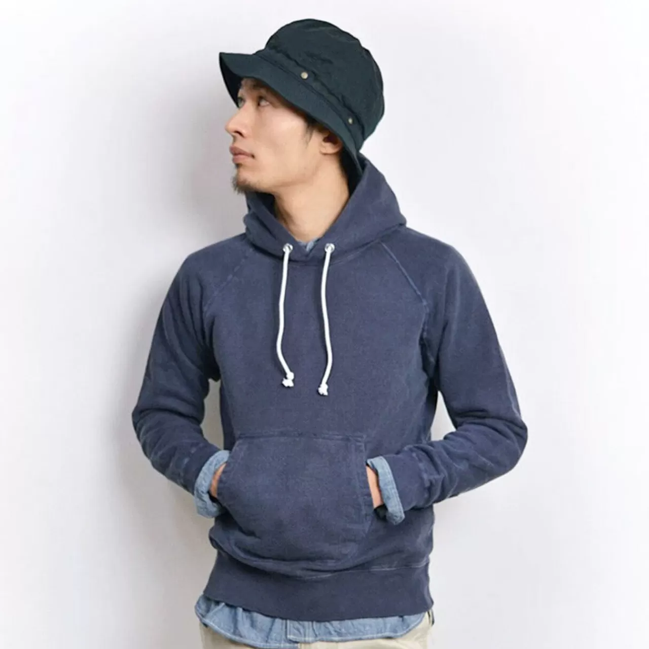 GOOD ON Long Sleeves>Color Special Order Raglan Pullover Hooded Sweatshirt Men'S Hoodie